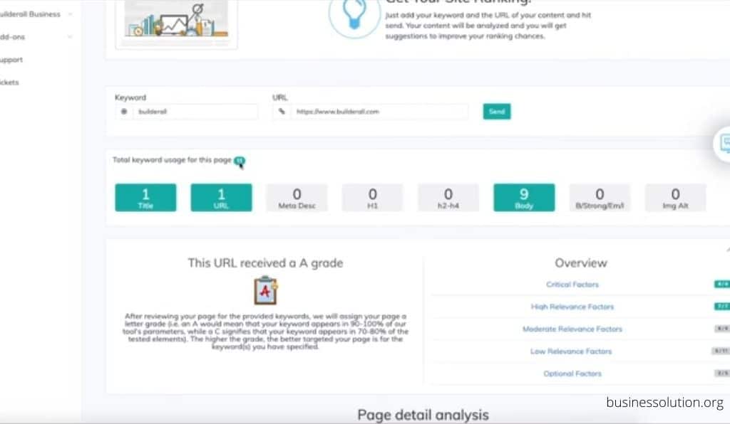 Builderall SEO tool