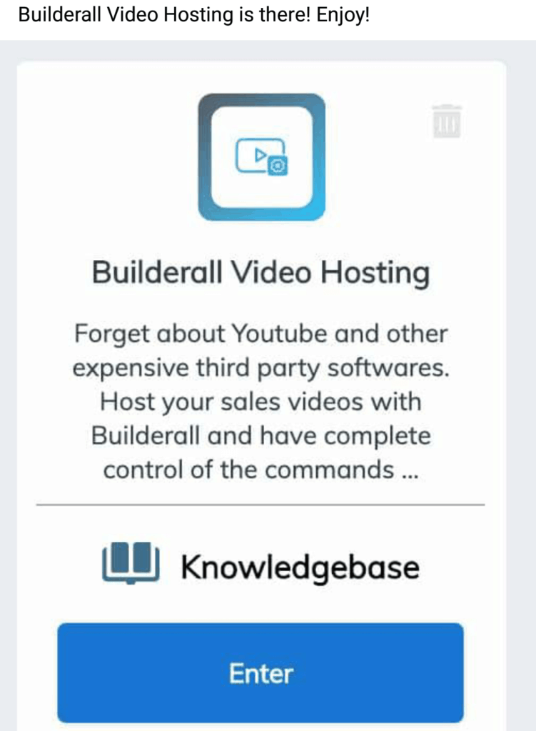 Builderall Video Hosting