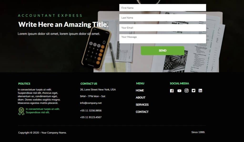 Accountant Website Template2