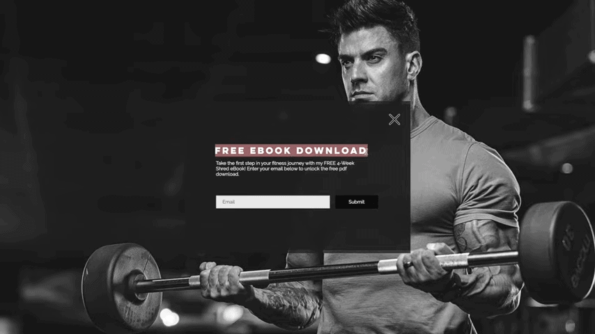 professional trainer - landing page