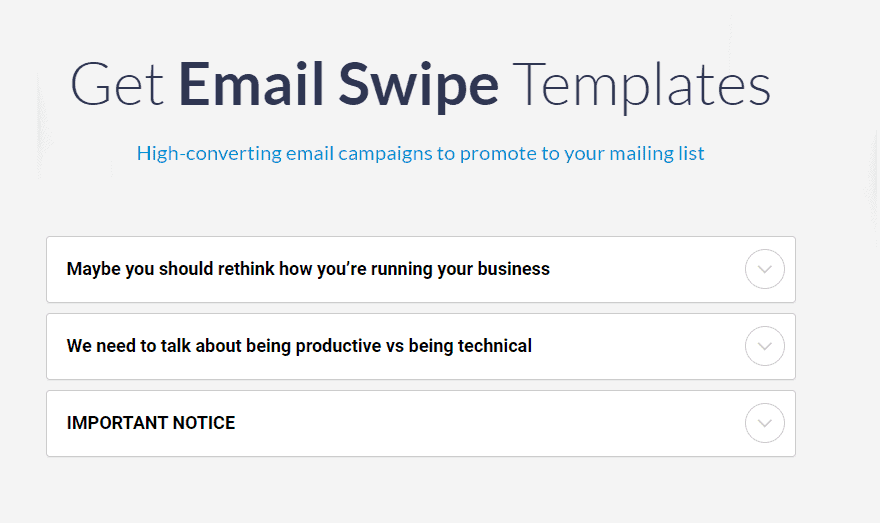 Kartra affiliate email swipes