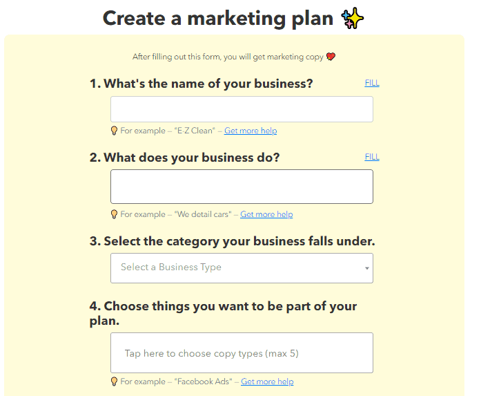 Create marketing plan