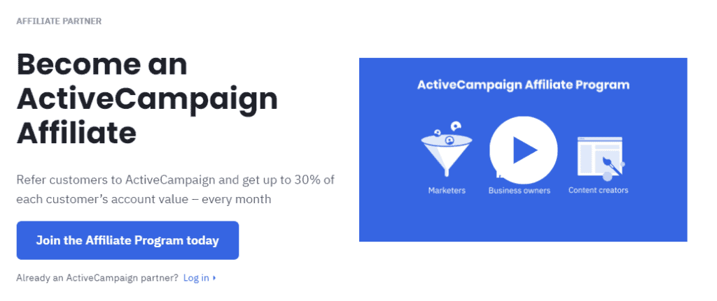 activecampaign affiliate program