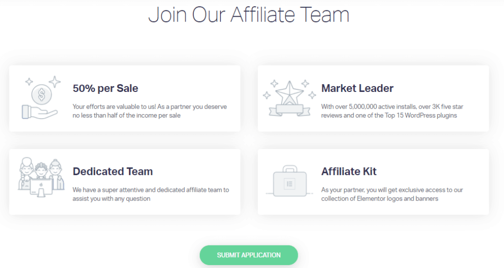 Elementor affiliate program