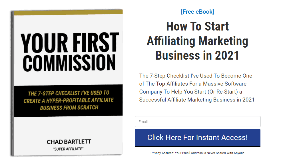 Affiliate Marketing Lead Magnet Example