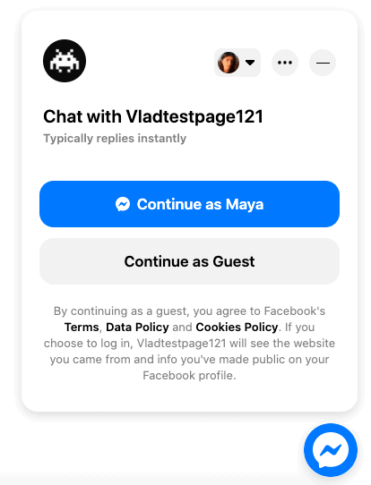 manychat landing page