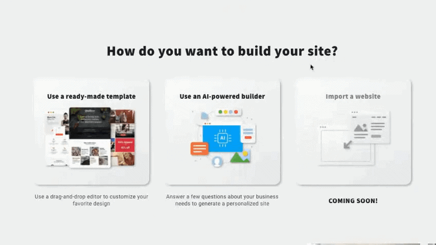 website building options