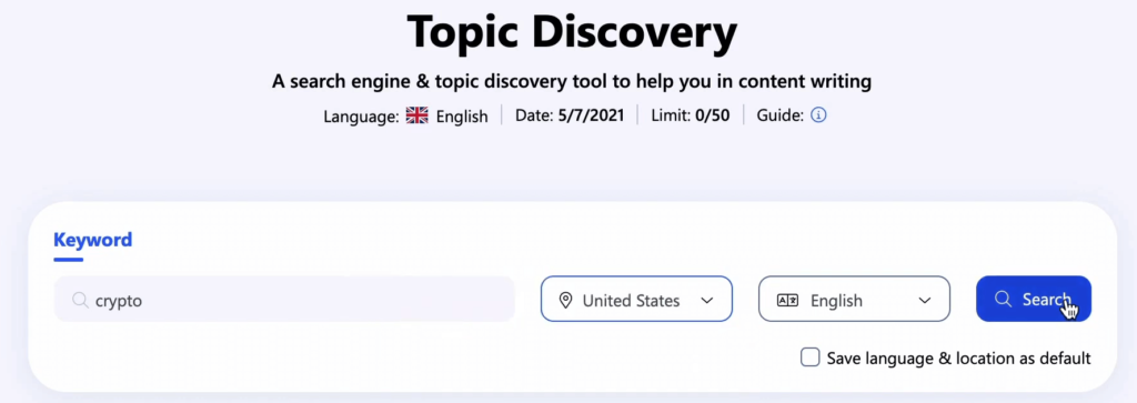 writerzen topic discovery