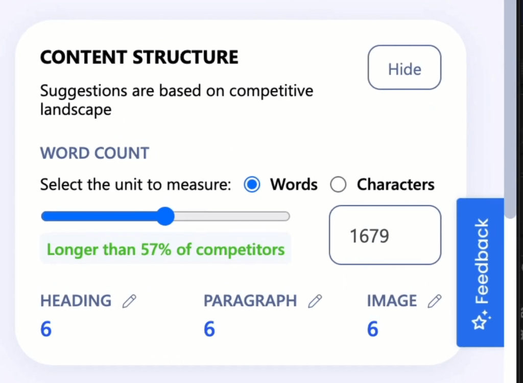 content structure