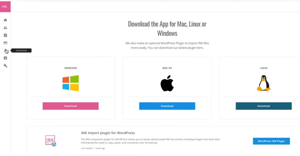 INKforall dashboard