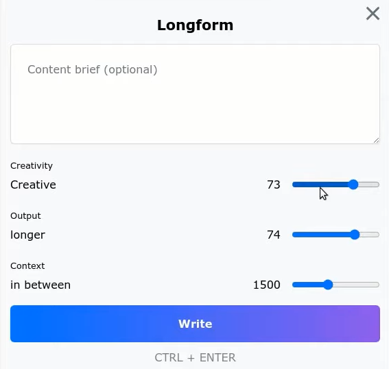 longform content brief