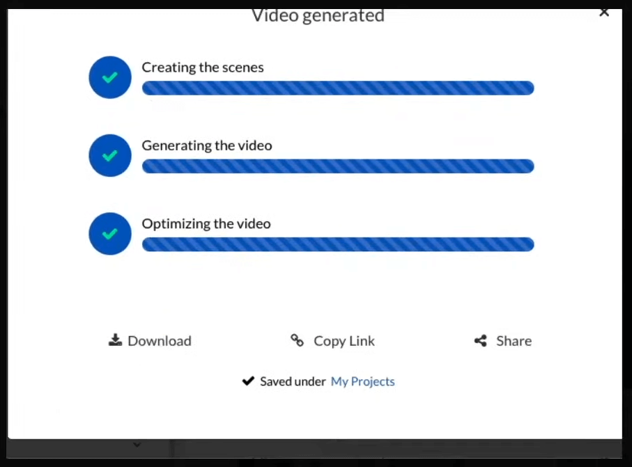 generated video