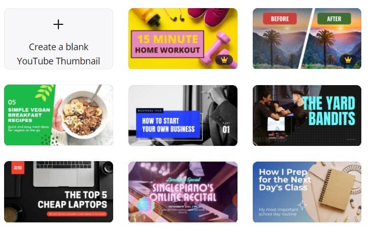 canva youtube thumbnail templates