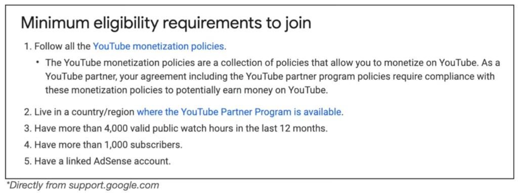 youtube monetization policies