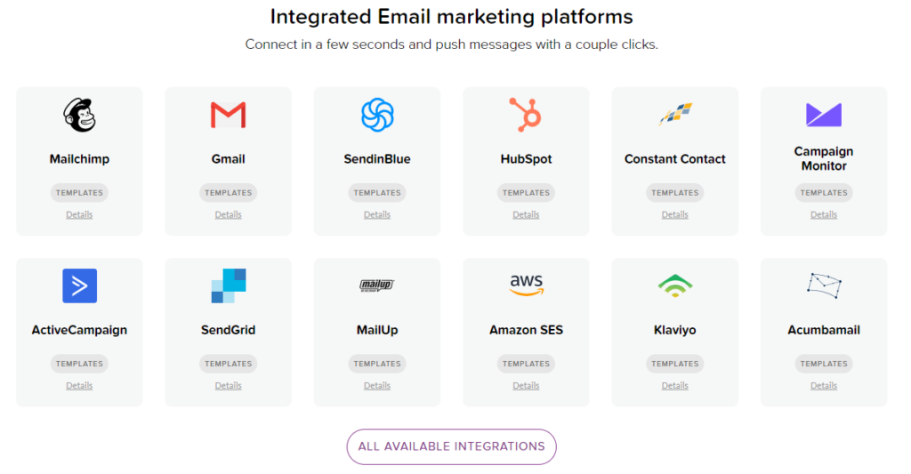 beefree.io integrations