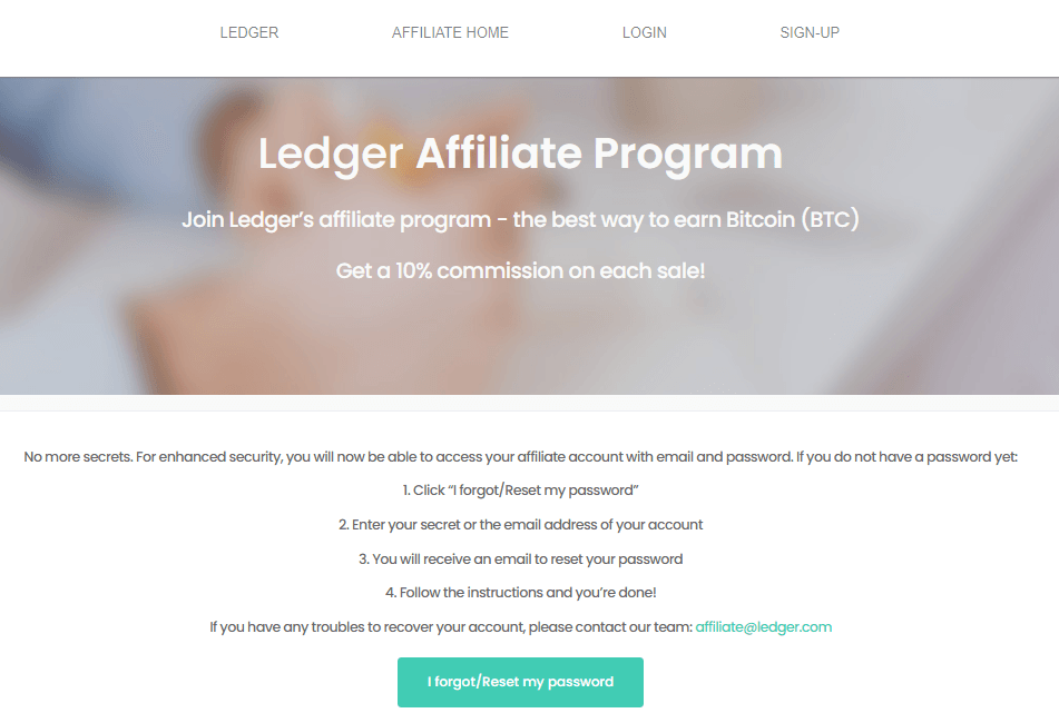 ledger affiliate program