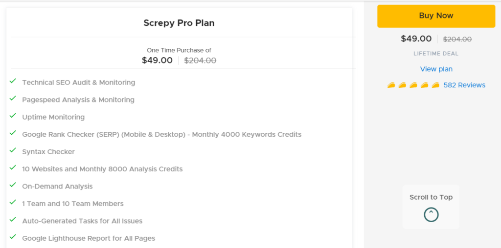 screpy appsumo lifetime deal