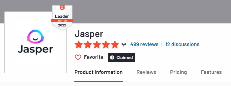 jasper ai reviews g2.com
