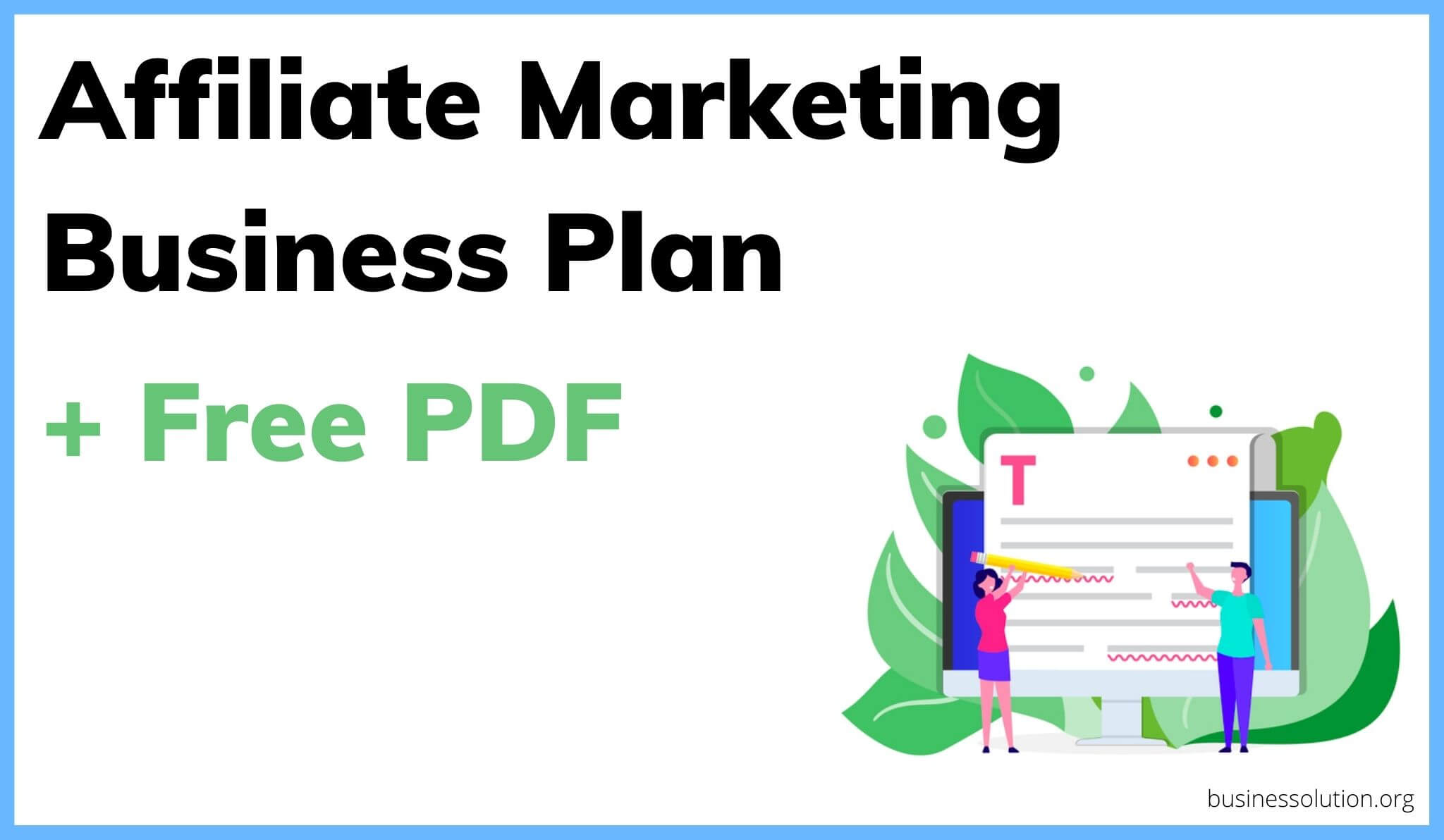business plan affiliate marketing website
