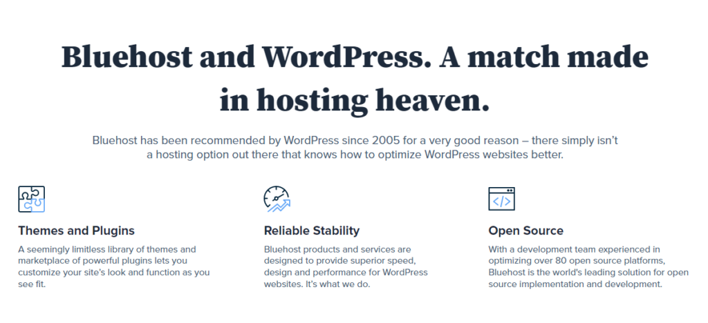 bluehost wordpress